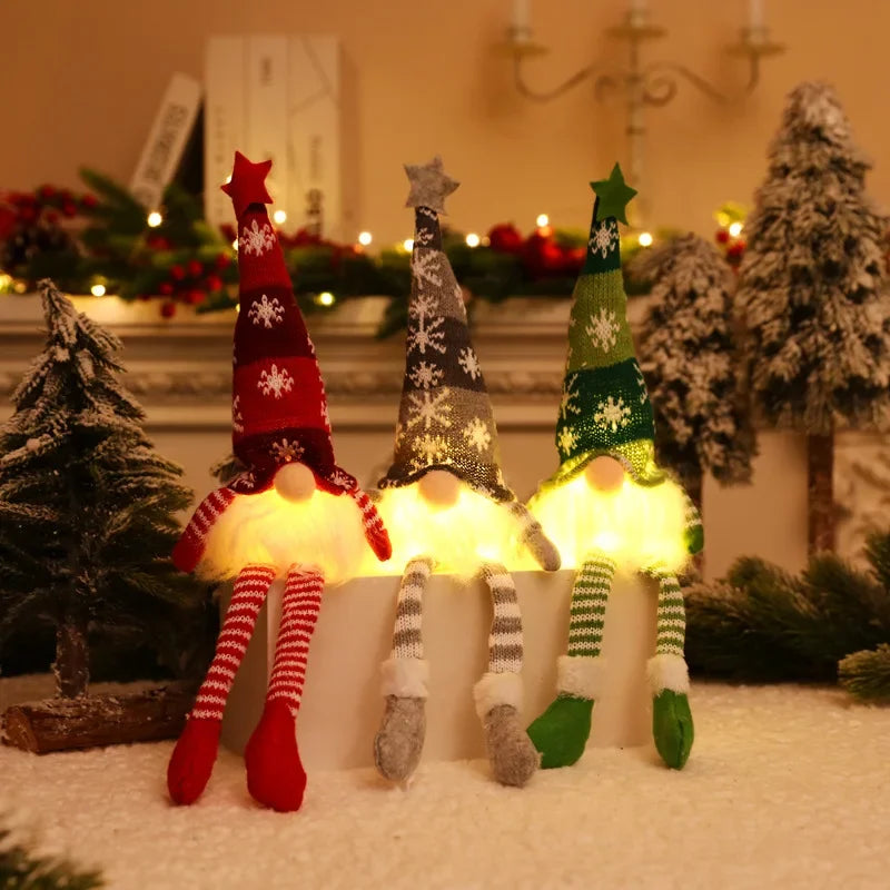 Gnomo Peluche con Luce – Decorazione Natalizia per Casa e Albero