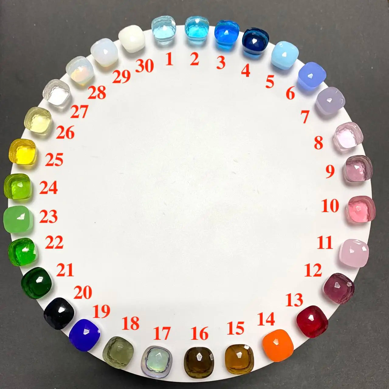 Anello quadrato di caramelle calde, anello di cristallo colorato per le donne gioielli di moda