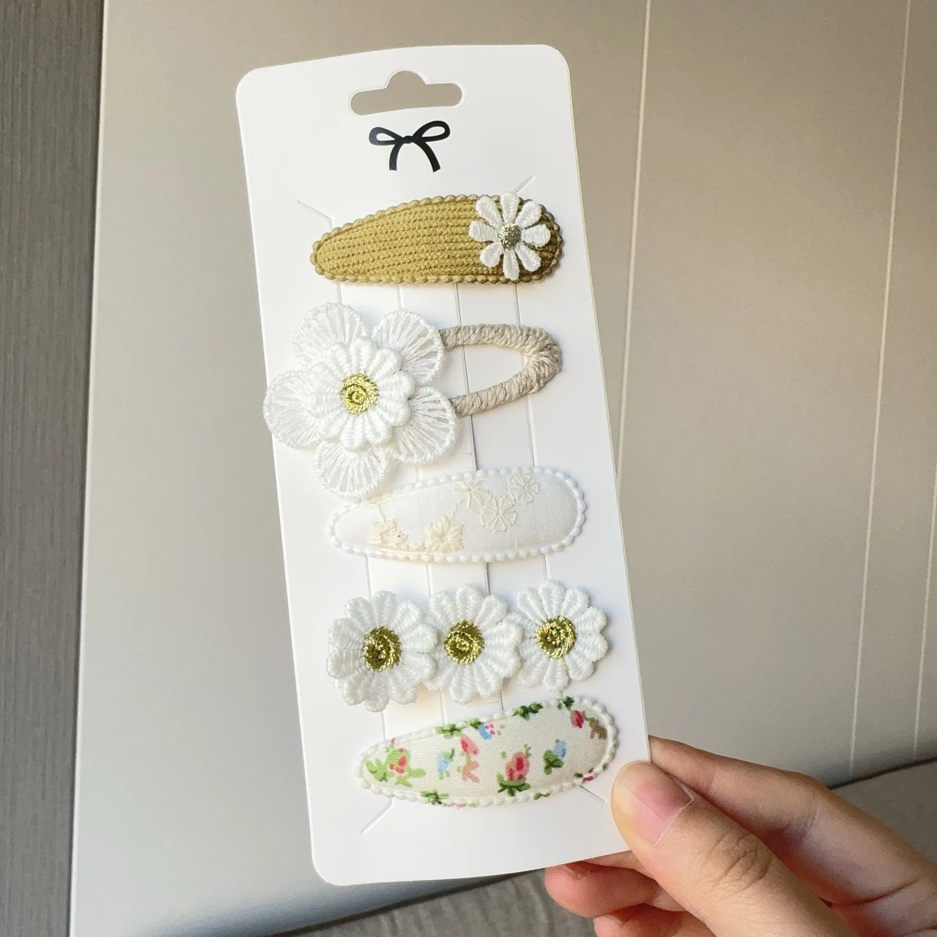 Set Fermagli per Capelli Bambina con Fiori – Clip Carine per Neonate e Ragazze