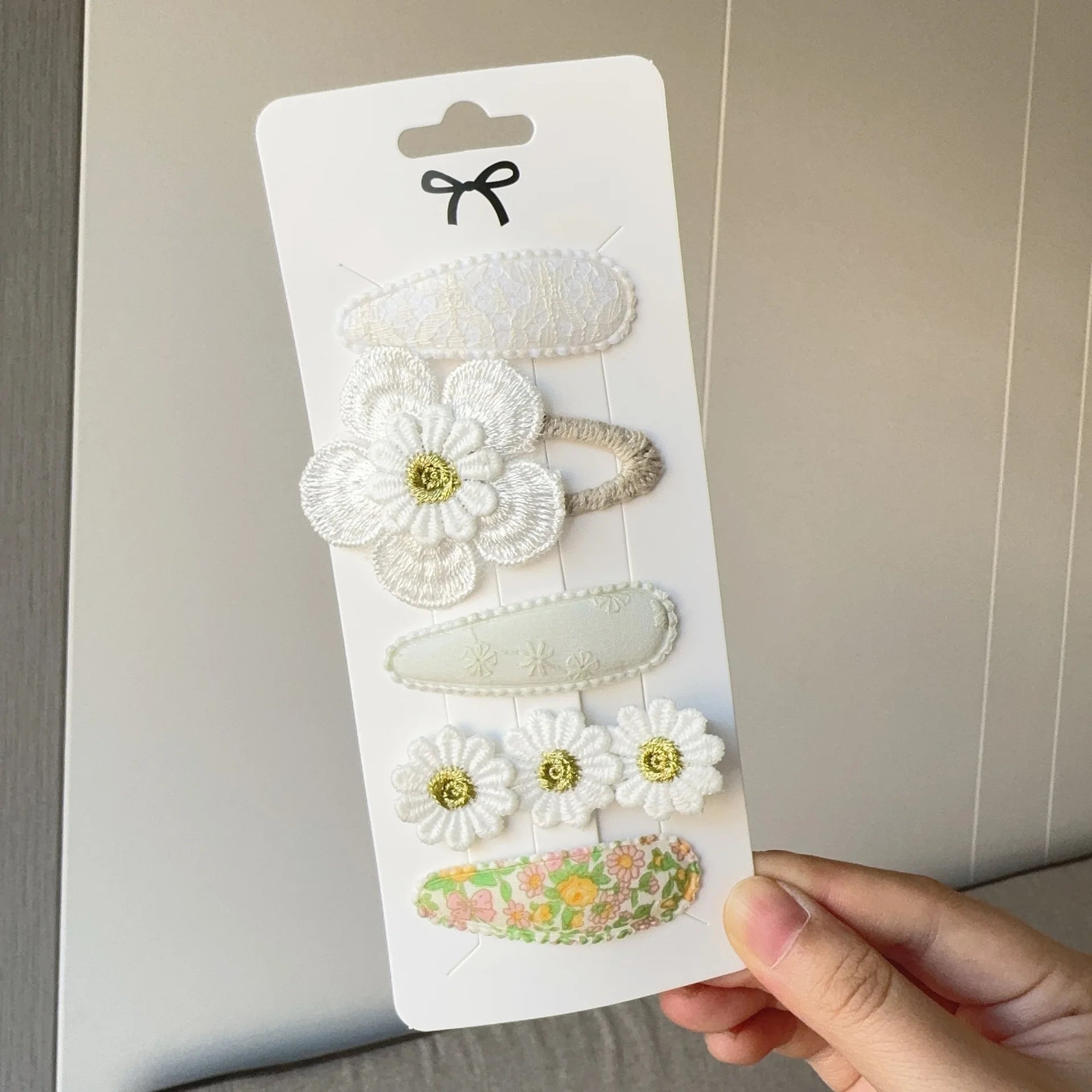 Set Fermagli per Capelli Bambina con Fiori – Clip Carine per Neonate e Ragazze