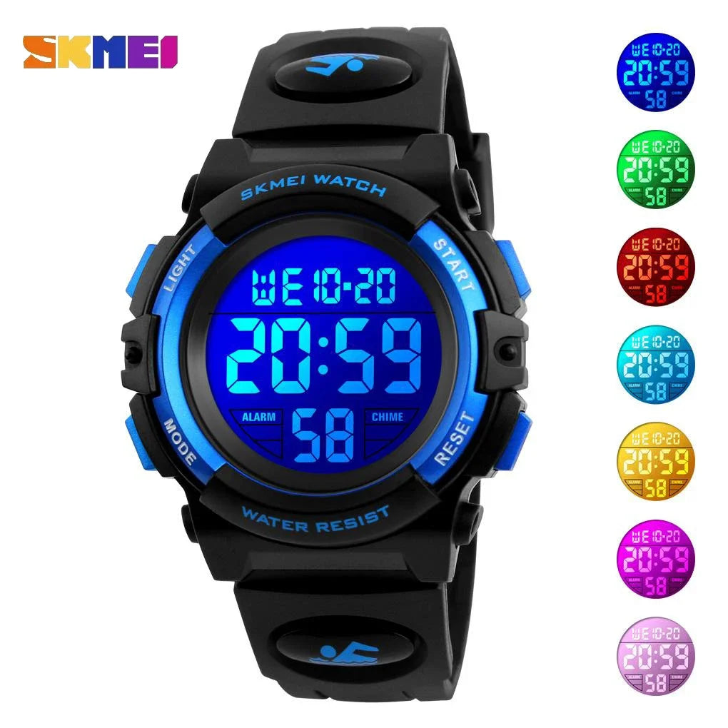 SKMEI 1266 Orologio Digitale per Bambini – LED Colorato, Sportivo e Impermeabile