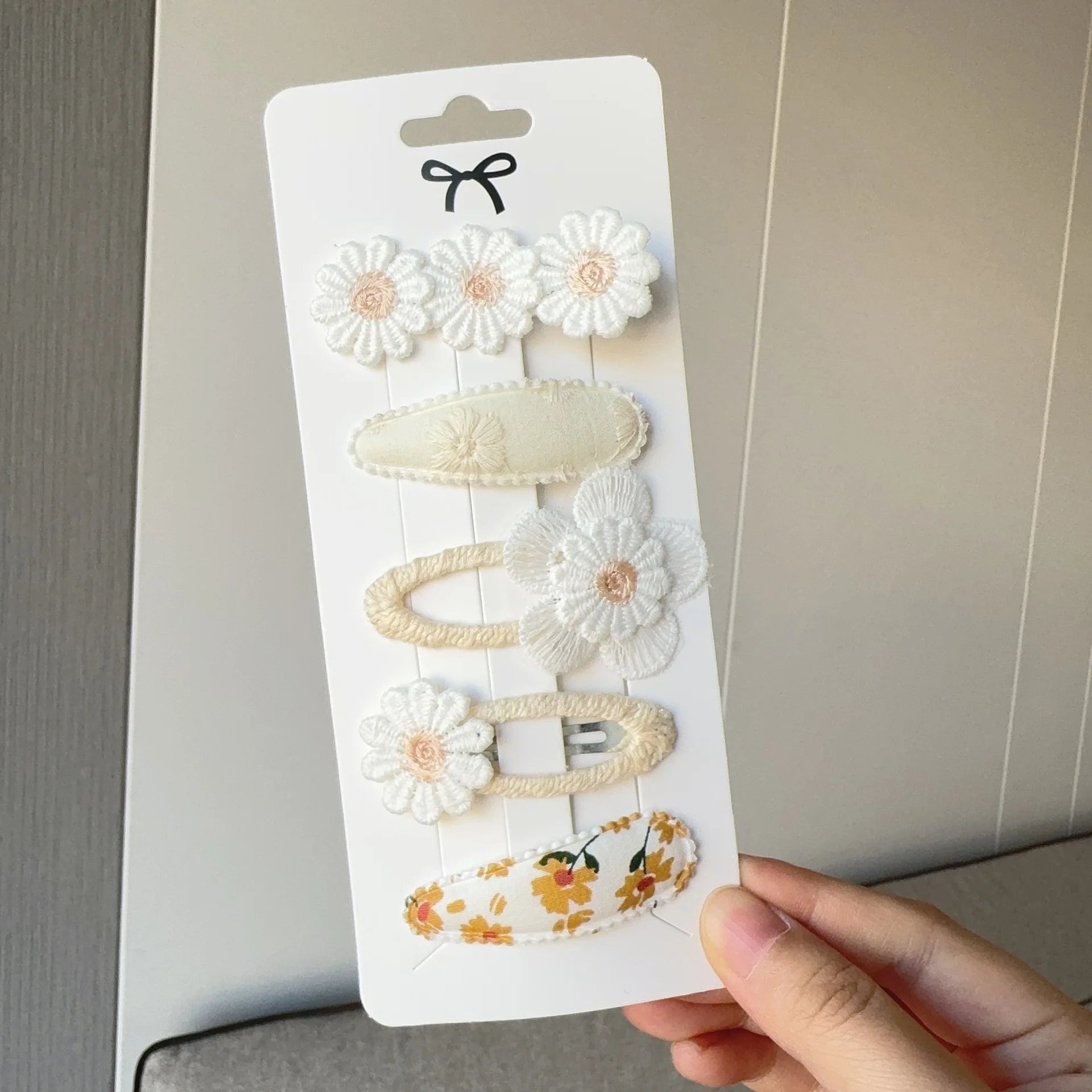 Set Fermagli per Capelli Bambina con Fiori – Clip Carine per Neonate e Ragazze