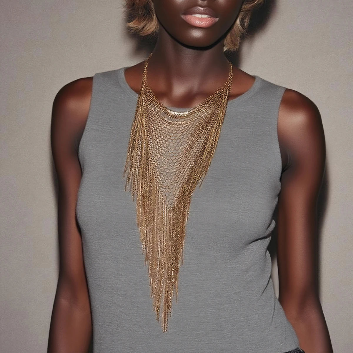 Collana Girocollo Geometrica da Donna – Mood Tracker Trendy, Gioiello Minimalista