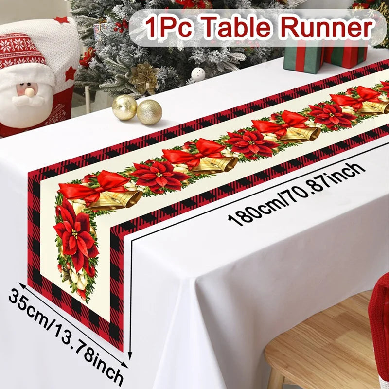Tovaglia Runner Festiva “Merry Christmas” – Idea Decor per Natale