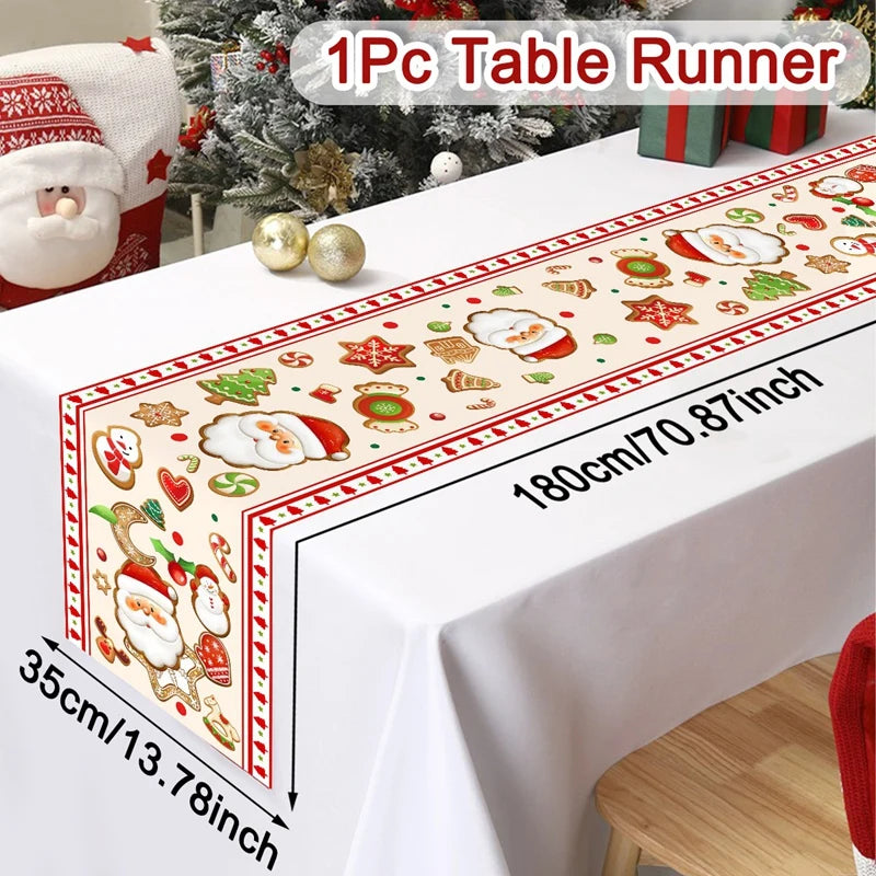 Tovaglia Runner Festiva “Merry Christmas” – Idea Decor per Natale