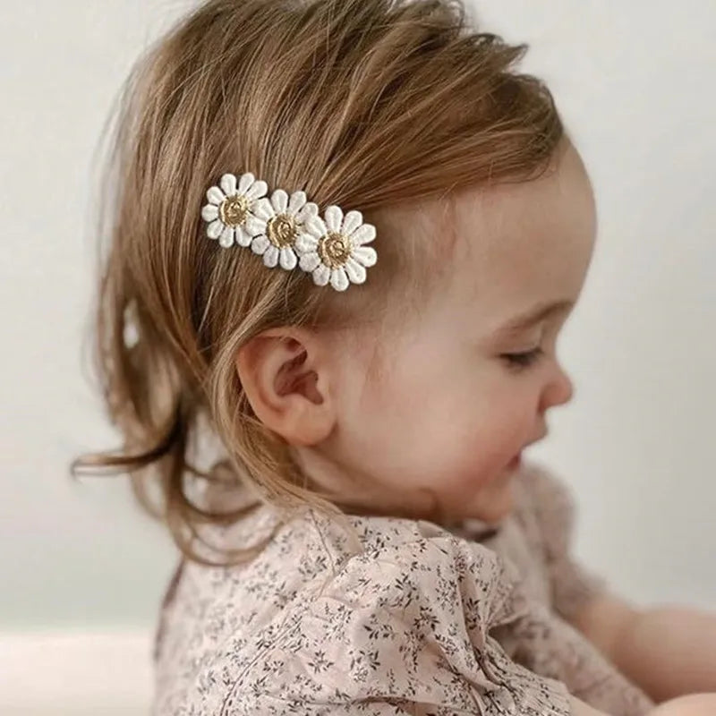 Set Fermagli per Capelli Bambina con Fiori – Clip Carine per Neonate e Ragazze