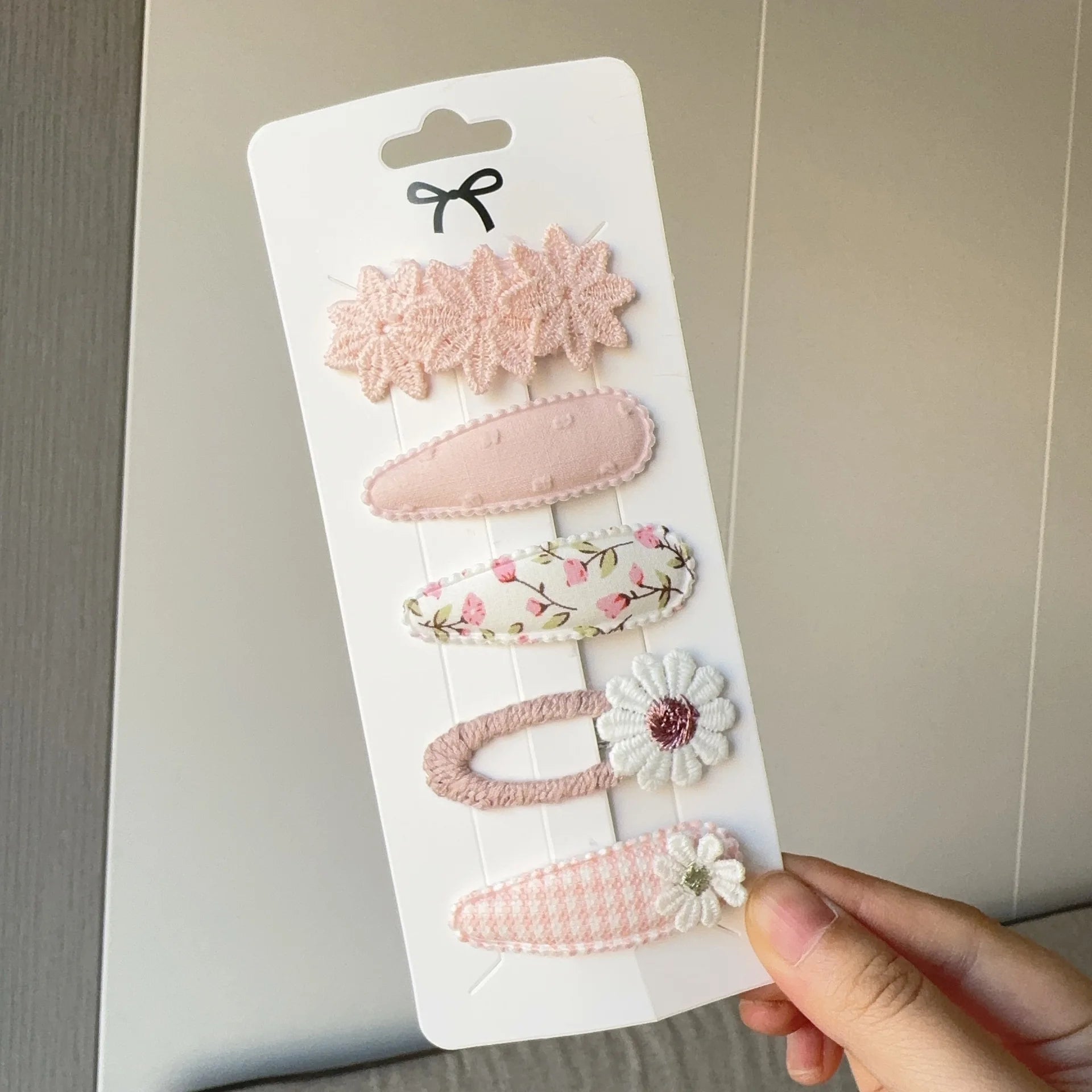 Set Fermagli per Capelli Bambina con Fiori – Clip Carine per Neonate e Ragazze