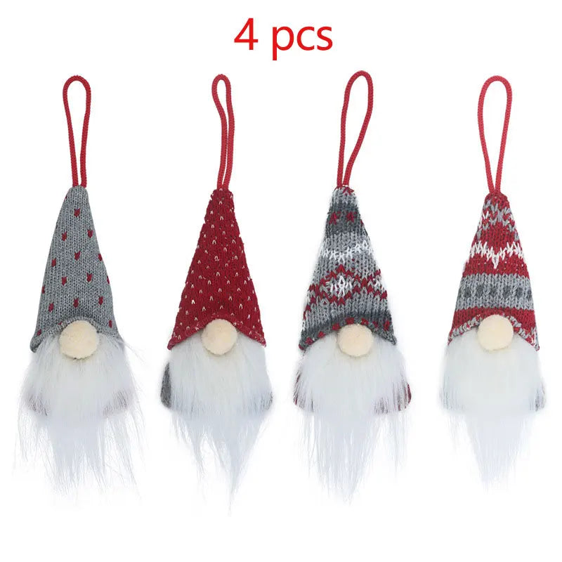 Gnomo Natalizio Senza Volto – Decorazione da Appendere per Albero di Natale