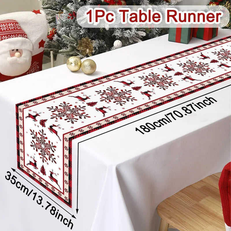 Tovaglia Runner Festiva “Merry Christmas” – Idea Decor per Natale