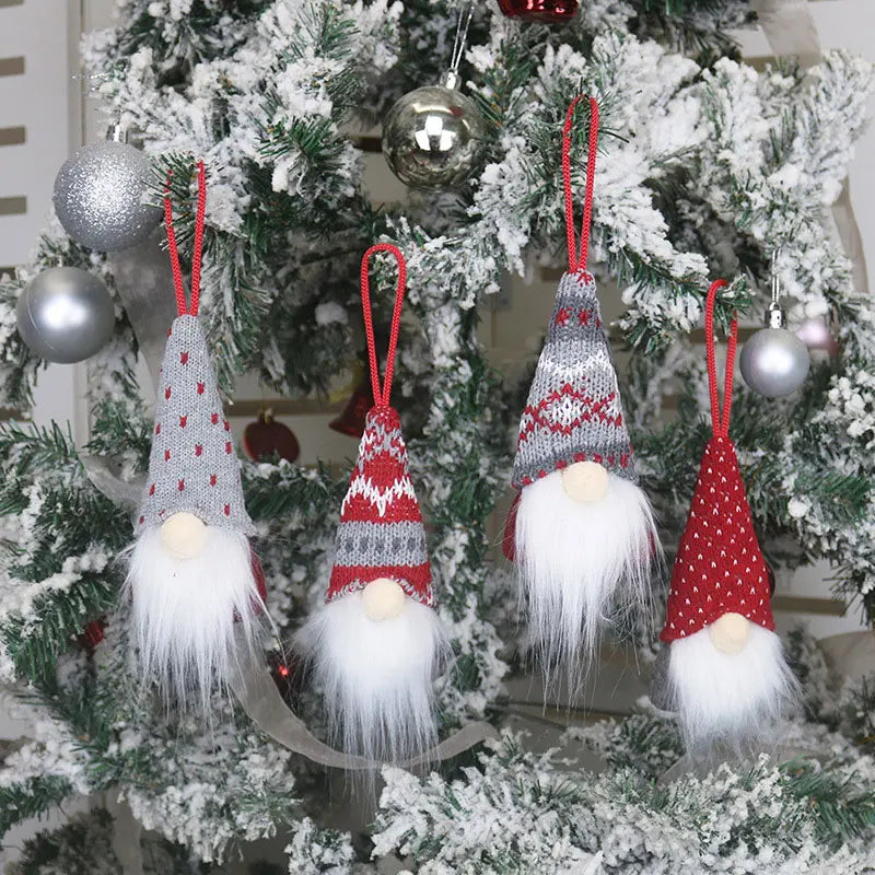 Gnomo Natalizio Senza Volto – Decorazione da Appendere per Albero di Natale
