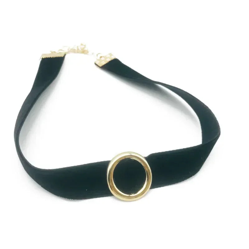 Girocollo in Velluto Nero con Perla – Collana Corta Vintage per Donna