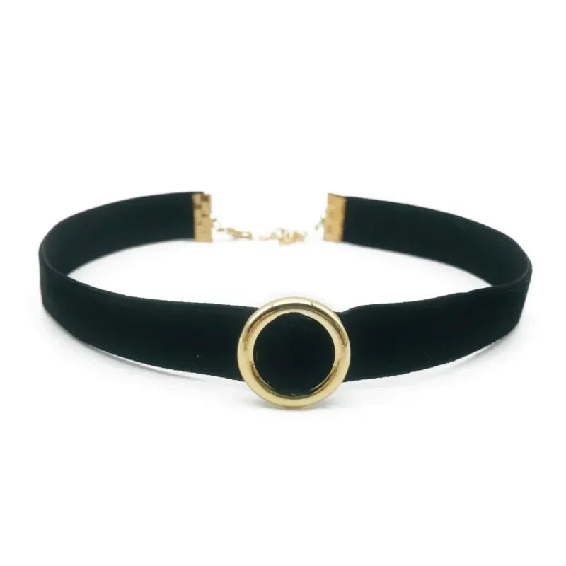 Girocollo in Velluto Nero con Perla – Collana Corta Vintage per Donna