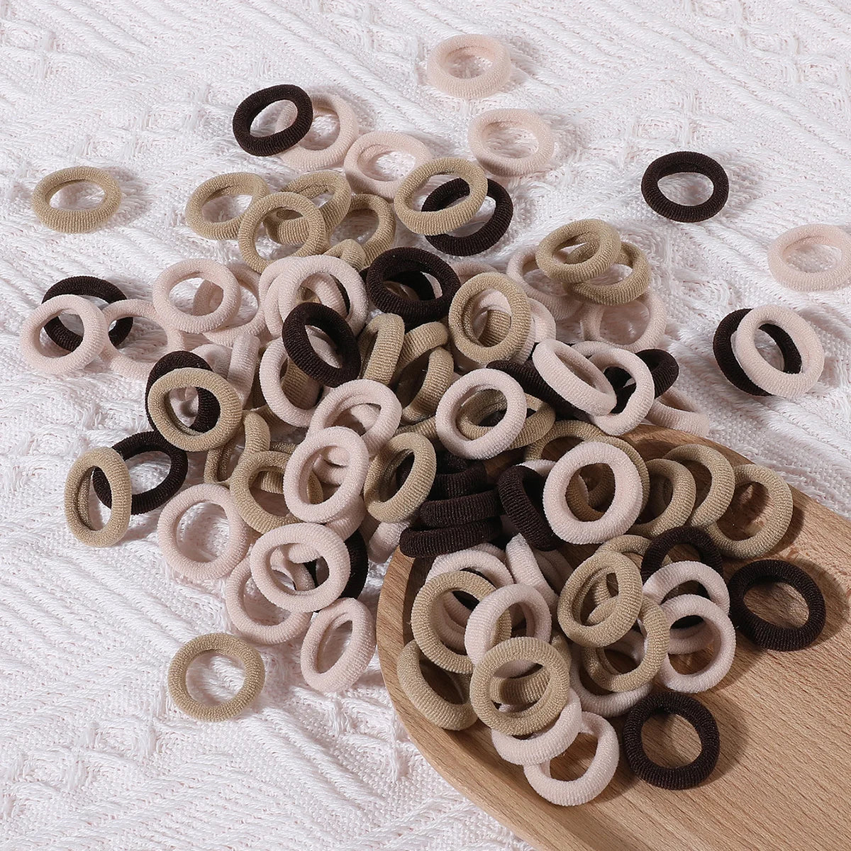 Set 100 Elastici Colorati in Nylon per Bambini – Lega Capelli Morbidi