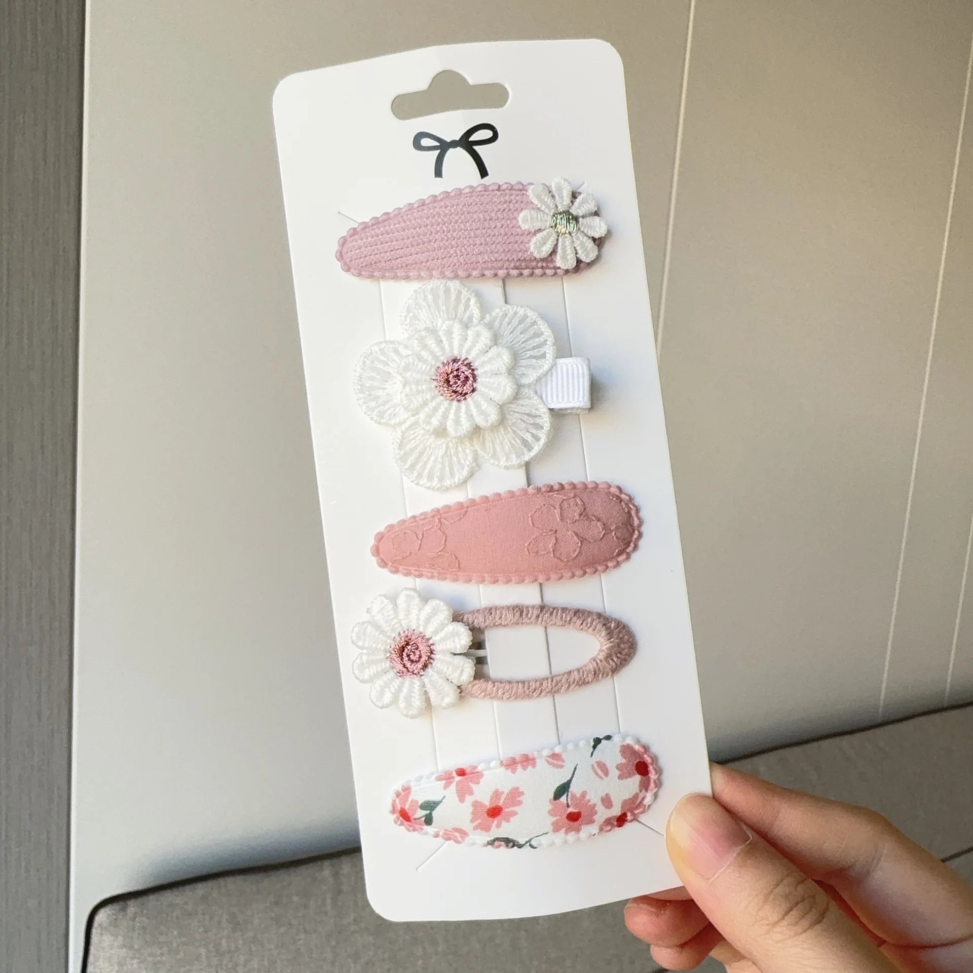 Set Fermagli per Capelli Bambina con Fiori – Clip Carine per Neonate e Ragazze