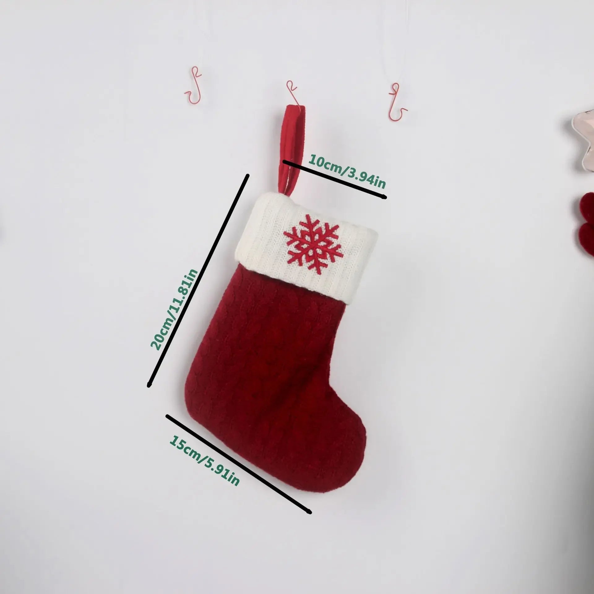 Calza Natalizia con Lettera – Decorazione Lavorata a Maglia