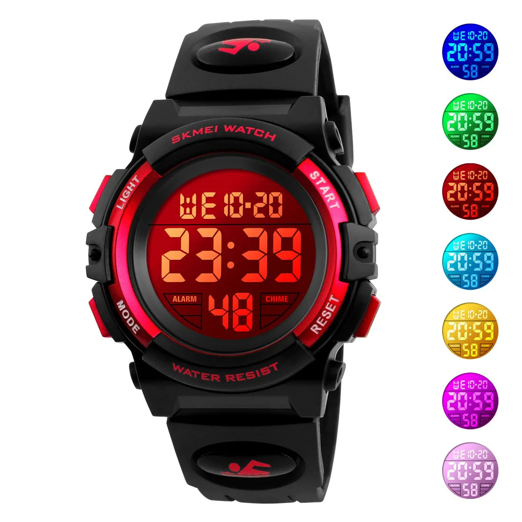 SKMEI 1266 Orologio Digitale per Bambini – LED Colorato, Sportivo e Impermeabile
