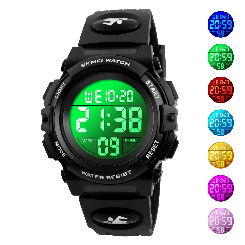 SKMEI 1266 Orologio Digitale per Bambini – LED Colorato, Sportivo e Impermeabile